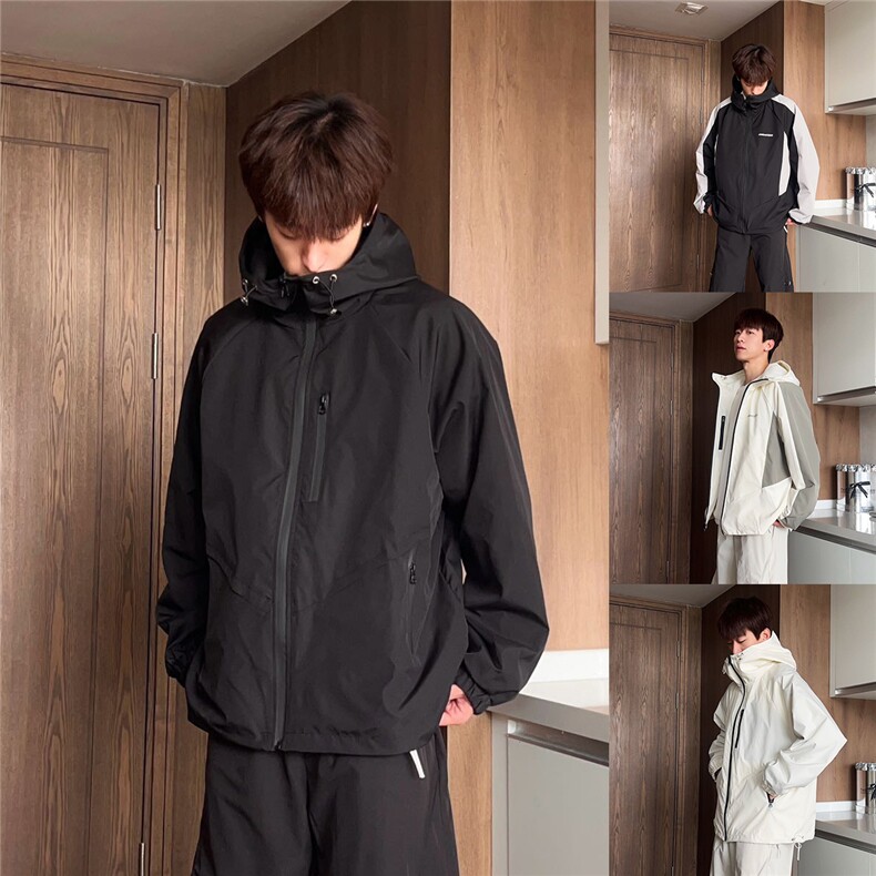 b228-J3044-P80户外双面穿连帽冲锋衣，男装夹克，电商A016 (原B228)