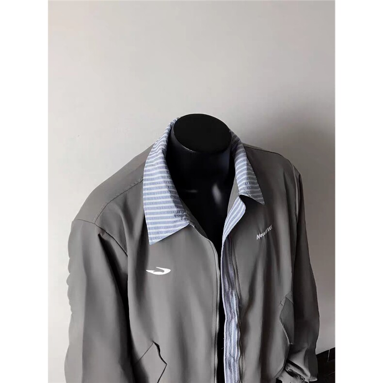 739-P582025年潮牌秋季新款男女同款宽松百搭假两件拼接宽松夹克,男装夹克,电商B323A