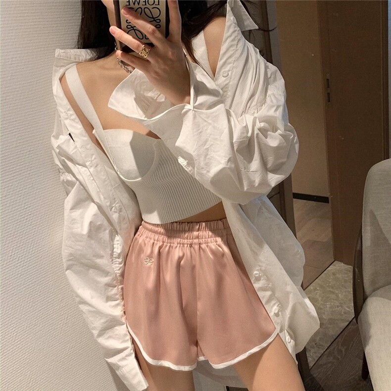 醋酸短裤，女装，XTZ style