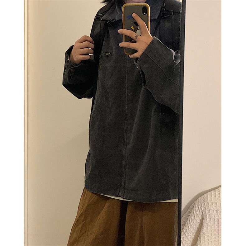 【有货】底特律夹克男款春秋美式水洗做旧短款工装外套Y188CC-P75,男装夹克,星座1007（原301D）