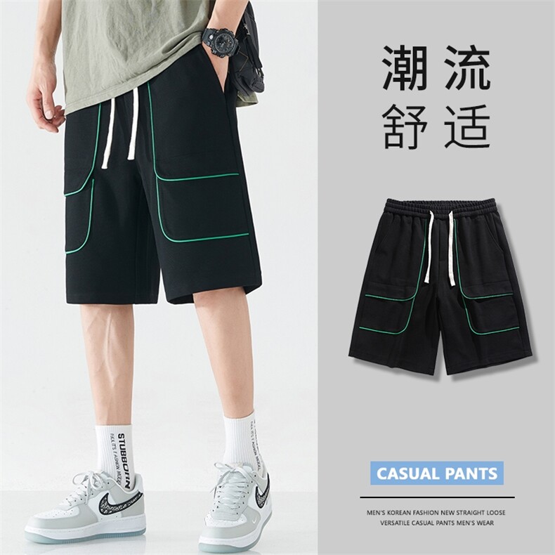DD6952P38无影墙 百搭沙滩工装裤大码宽松户外时尚休闲夏季短裤男图片