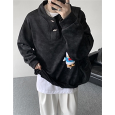 WY10175特P42现货春季新款螺纹拼接高质量连帽大码卫衣上衣男，男装卫衣，电商A059