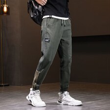 秋季2022日系大码哈伦牛仔裤休闲裤男工装束脚九分裤主推6810/p40，男装休闲裤，星座815-2