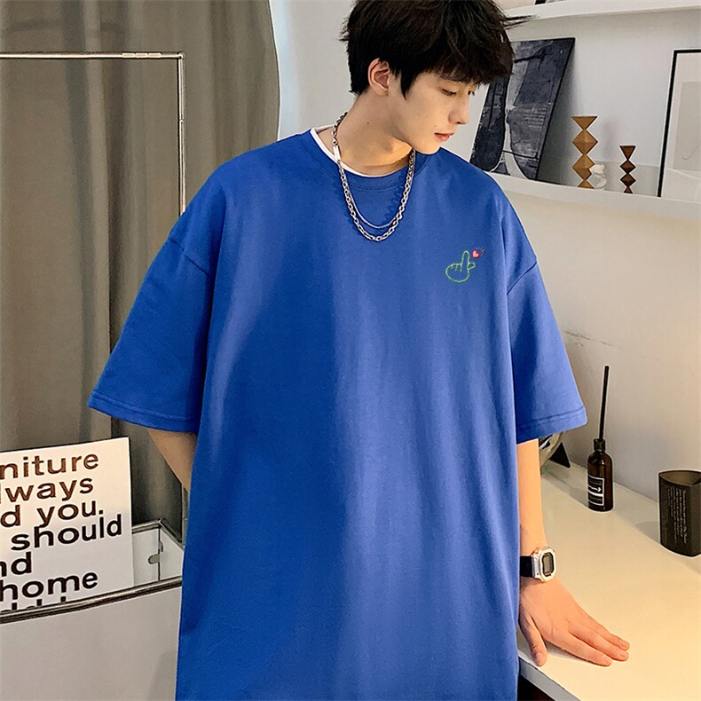 YY05常年款男女休闲印花T恤衫外套圆领半袖五分袖TEE男女爱心情侣,男装T恤,星座115A-3