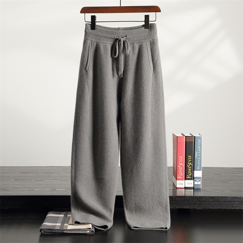 2025秋冬百搭时尚简约空气层加厚裤子，男装休闲裤，盛欣羊绒