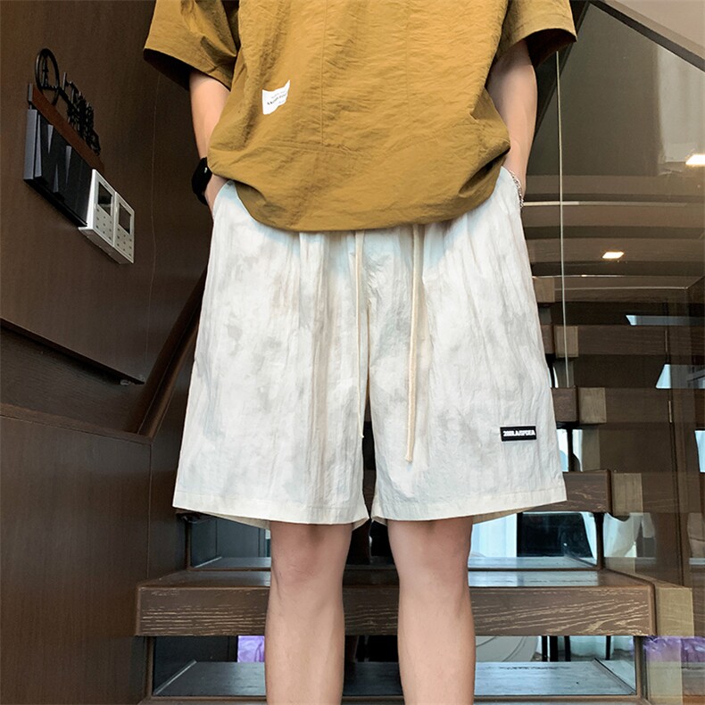 2025夏季扎染直筒宽松速干短裤大码休闲裤A017K738P35，男装休闲裤，电商A017