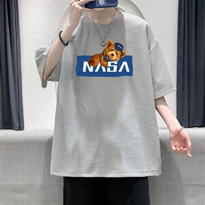 HT73247-P22 华夫格t恤男短袖男大码五分袖 大皂风图片