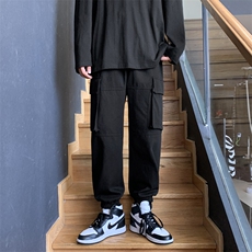 加绒潮流百搭2021休闲工装大口袋九分裤1289特批40加绒50，男装休闲裤，星座718-1