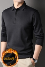 Y6917钱塘2020-2中年男士商务休闲简约春秋薄款长袖T恤P76，男装T恤，钱塘207-2
