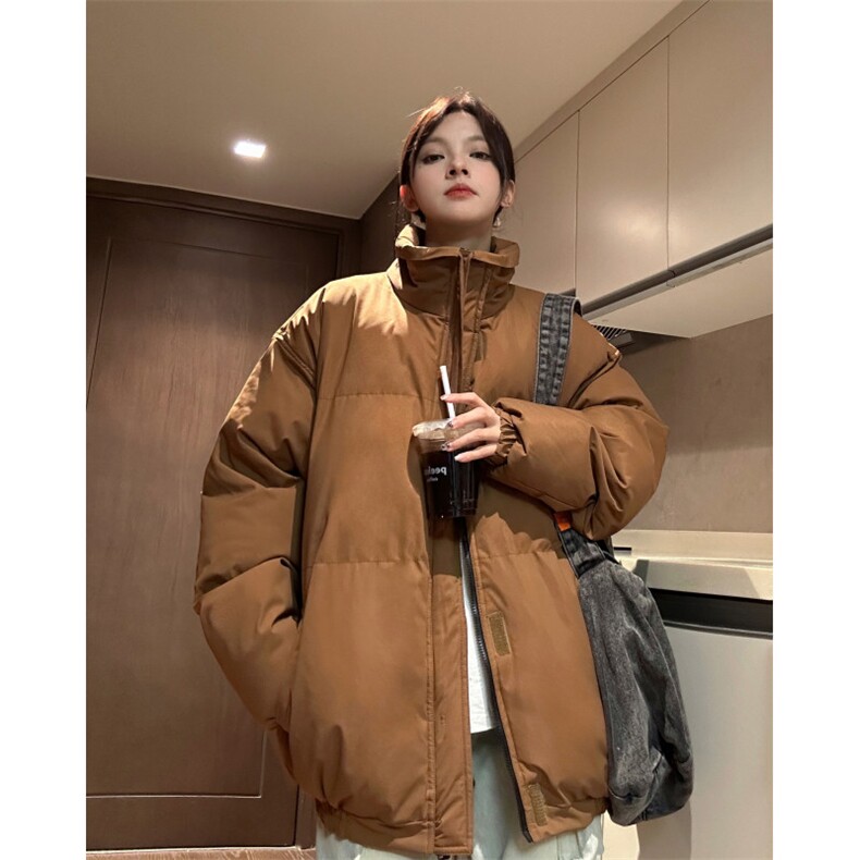 中性冬季跑量款宽松加厚纯色棉衣潮休闲保暖外套XZ811A-MF988-P90,男装棉衣,星座811A