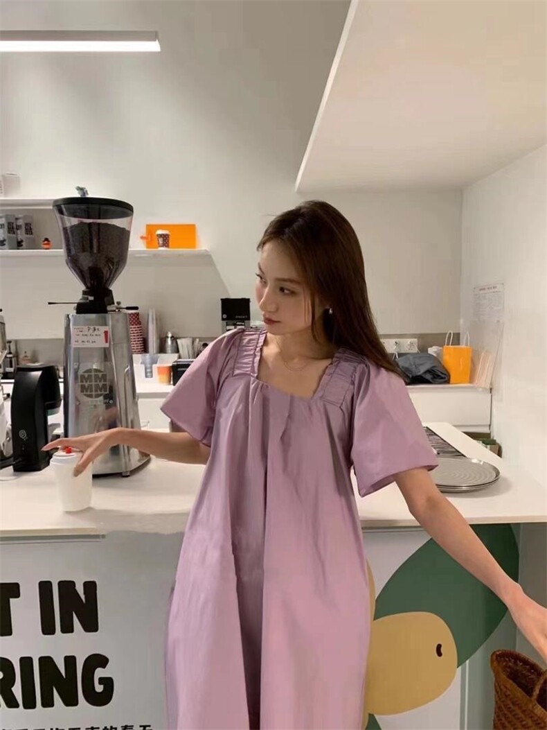 【DAVIDA】韩版压褶套头连衣裙，女装连衣裙，DAVIDA