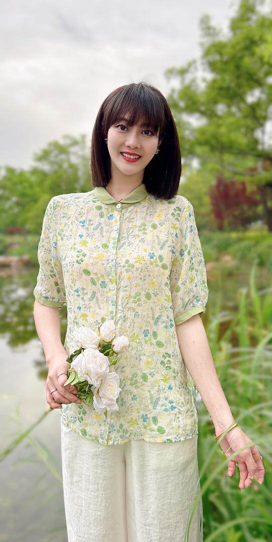 纯苎连衣裙小衫裤子裙子衬衣 时尚风 风淑女风休闲风，女装连衣裙，川哲