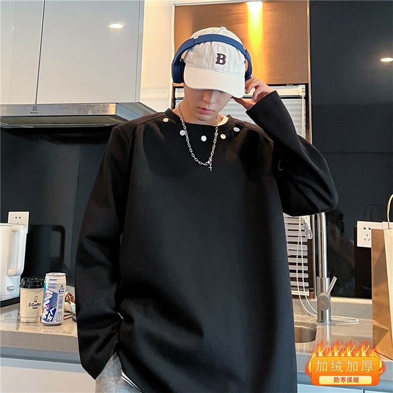 卫衣秋冬款痞帅青少年宽松休闲套头卫衣A061-EW50084-特批55图片