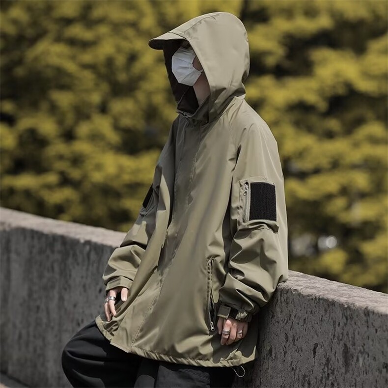 潮牌痞帅棒球服外套男春秋季新款冲锋衣休闲飞行员夹克JF53-P65,男装夹克,星座1008