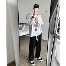 8XL-M特大码2023春夏抖音直播高品质冰丝裤休闲西装裤长裤男K921，男装T恤，电商D206-1