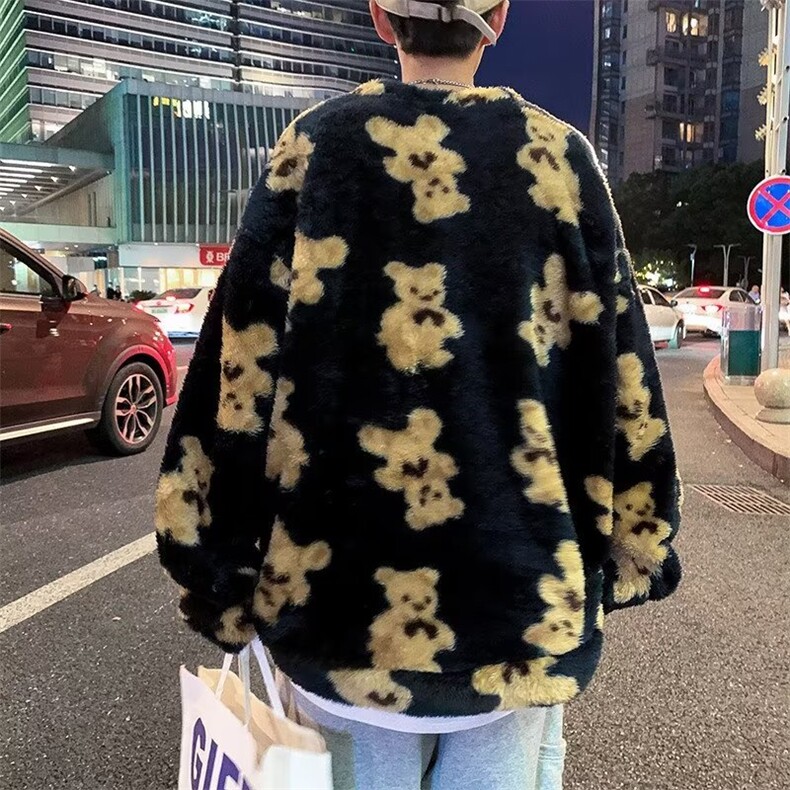 冬季新款时尚潮男百搭宽松圆领针织毛衣,男装针织衫/毛衣,四季星座218-1