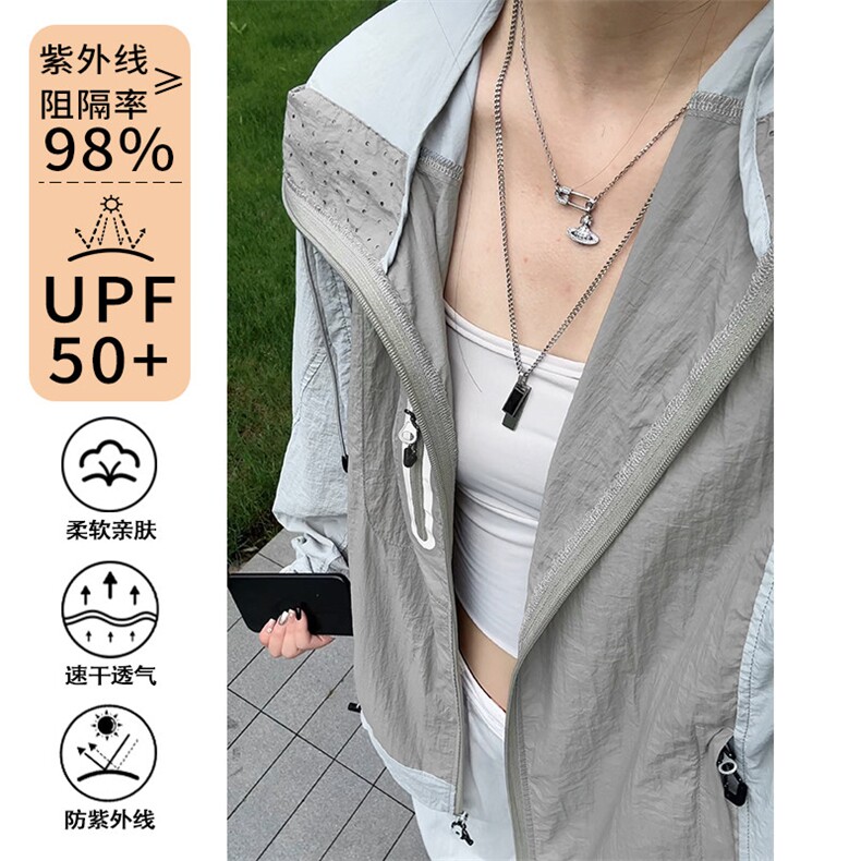 2026夏季新款激光冲孔速干UPF50+防晒衣J5214特P42建议零售价98,男装防晒衣,电商A001