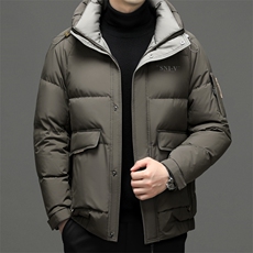 新款羽绒服男士冬季加厚羽绒服外套中年面包服男装白鸭绒外套上衣，男装羽绒服，钱塘6003（原4033）