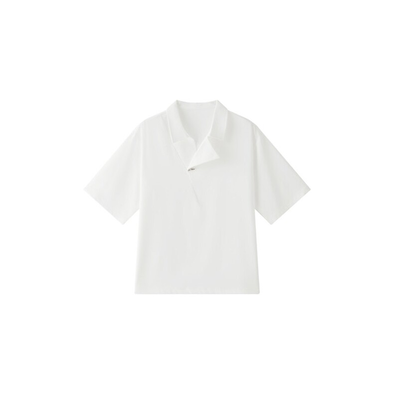 小伙立领纯色衬衫男休闲宽松风刺绣衬衣轻熟风A236-82578-P45,男装衬衫,电商A236