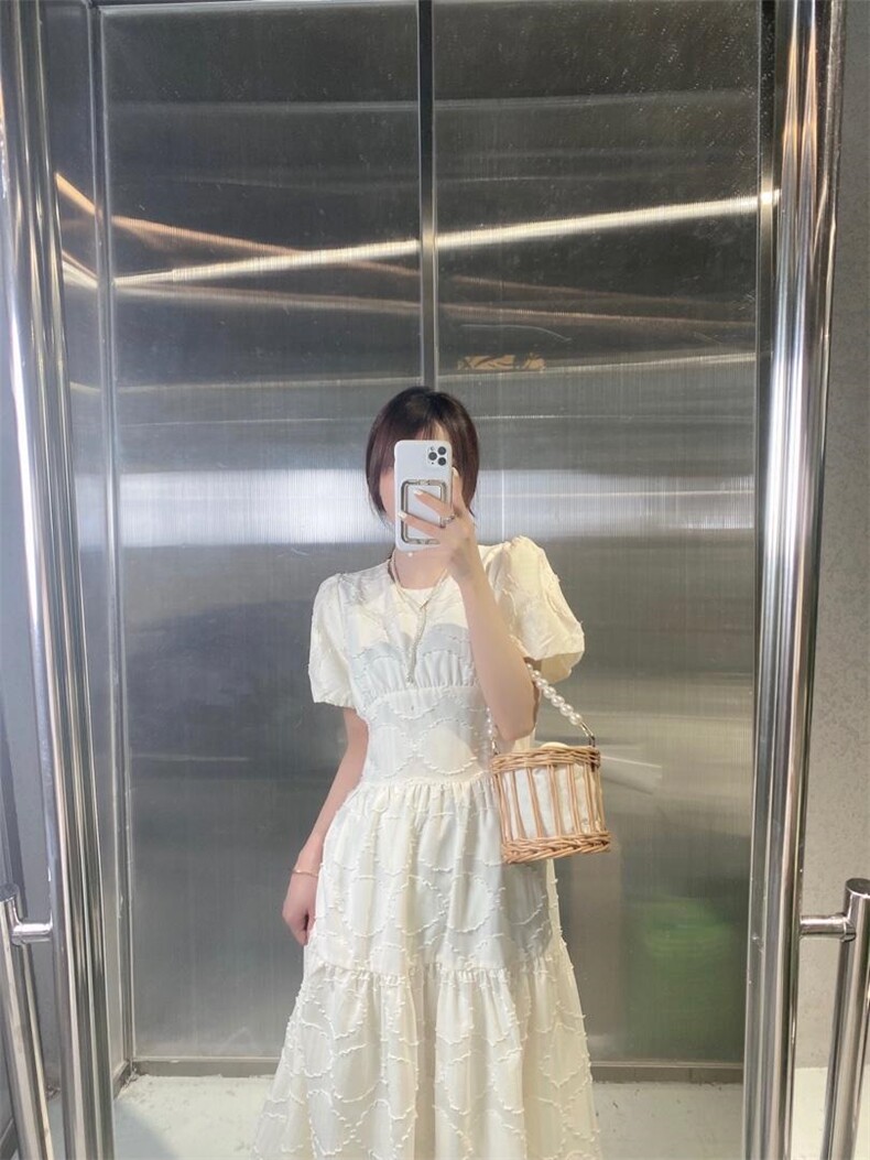 【DAVIDA】韩版设计款菱格连衣裙，女装连衣裙，DAVIDA