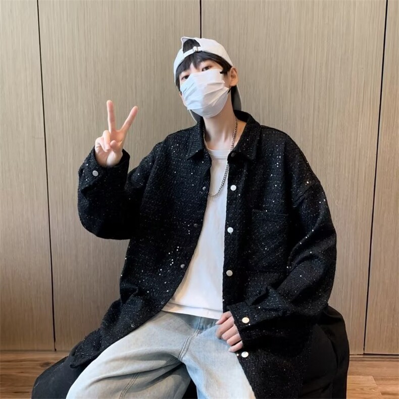 秋季小香风外套男亮片夹克新款J552P68,男装夹克,星座1116-2