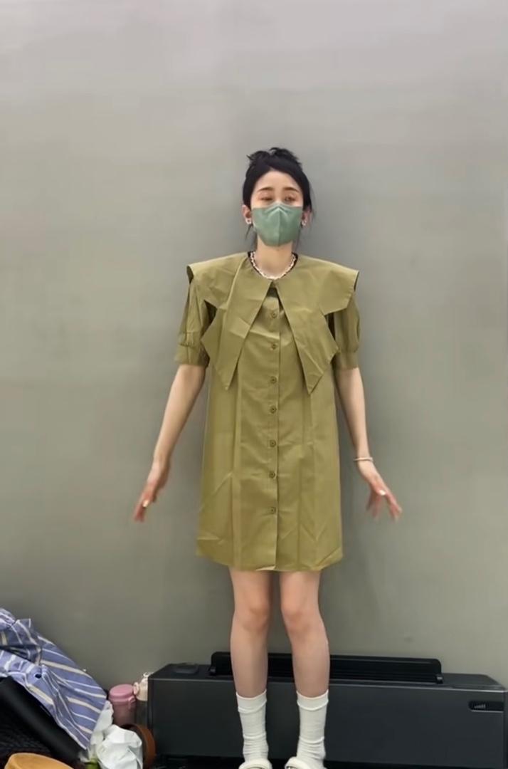 小清新休闲显瘦可爱气质淑女连衣裙,女装连衣裙,L·H·X