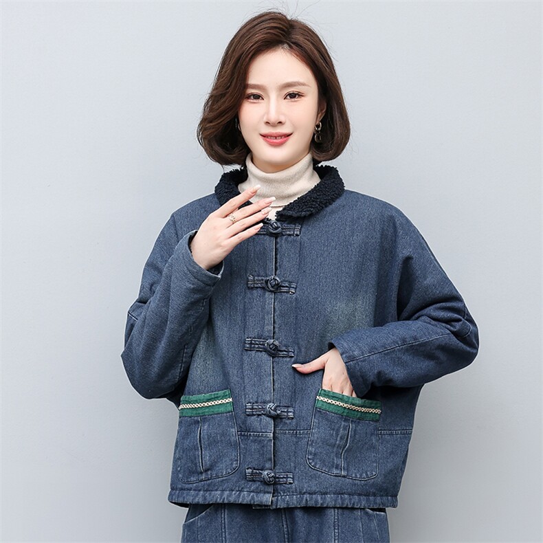 时尚百搭女装短外套显瘦修身牛仔夹克舒适保暖秋冬季新款上衣,女装短外套,叶笙衣