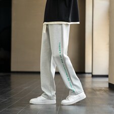 22/秋冬新款港风运动裤潮牌休闲裤潮流男裤直筒裤子男士K3319，男装休闲裤，星座815-2