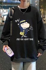 S6240-P28秋季圆领卫衣男大码韩版宽松长袖外套，男装卫衣，电商A040