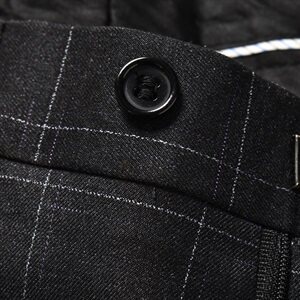 M-3XL  套装格子两件套 高品质职业套装工作服男装 815-P210图片