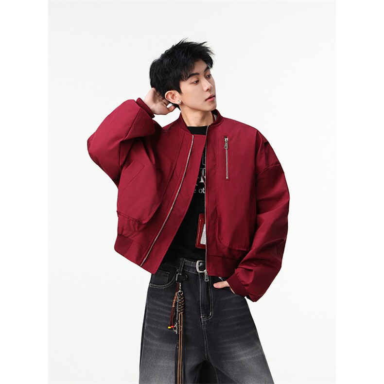 JK112-P78现货秋冬男女飞行服夹克短款上衣外套,男装夹克,电商B327