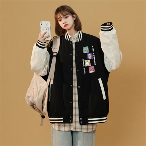 中性风春秋季情侣棒球服男女休闲夹克女时尚外套男BQF268-P50,男装夹克,电商B371