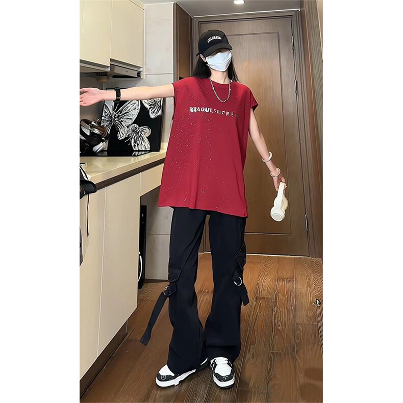 夏新款高品质240克满天星亮片背心金属字母设计MX7163-特P25控48,男装背心/马甲,星座508（原C305）