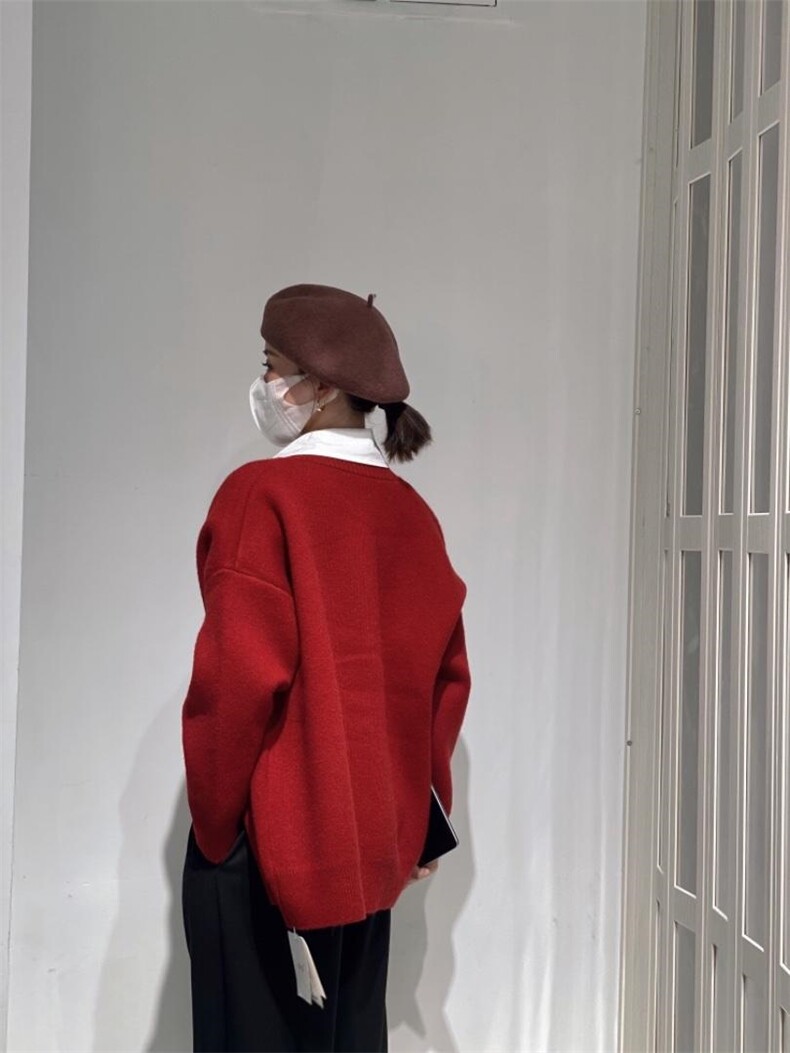 字母开衫外套，其它，驿谷