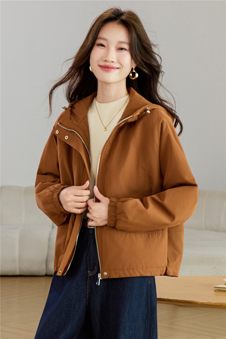 现货2025新款加棉加厚女士休闲保暖连帽棉衣棉服,女装棉衣/棉服,木子恋