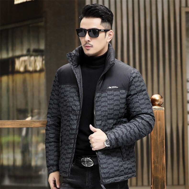 B8006钱塘2020-3新款时尚休闲冬季厚款简约中年男士羽绒服P245图片
