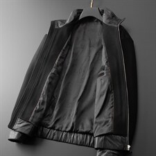 D16MJ29112海宁皮衣男牛皮夹克外套韩版修身商务男装P610，男装皮衣，电商B360