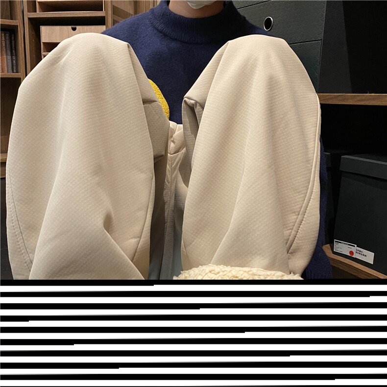新款羊羔毛男冬季加绒加厚纯色保暖休闲裤B315-K3703-特p40控78,男装休闲裤,电商B315