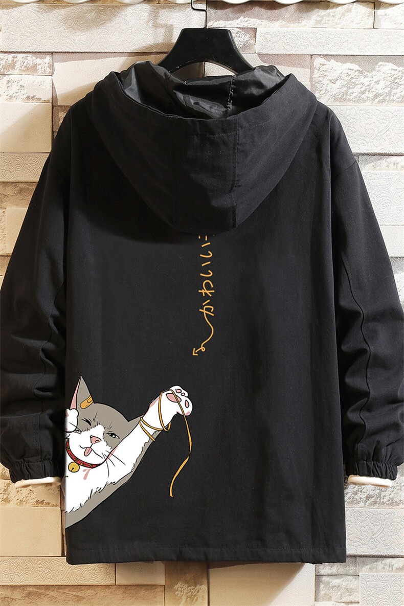JK41013-P85加棉款-P115纯棉连帽夹克男士大码工装夹克男砖墙,男装夹克,电商A040A