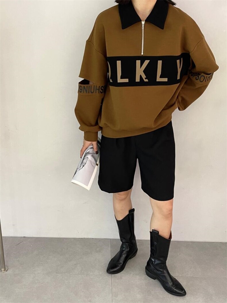 雷洛奇丽—秋装拼接卫衣，女装卫衣/绒衫，雷洛奇丽