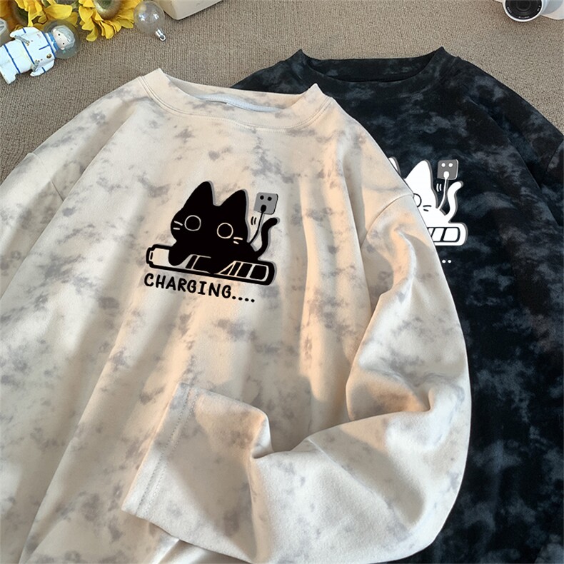 260克重磅扎染德绒圆领打底衫【有货】C403A-DR25283RL-P25,男装T恤,电商C403A