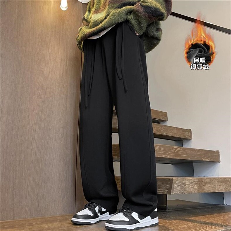 冬季糯米裤男cleanfit弯刀裤大码休闲裤K1180J加绒-特P60控108，男装卫衣，电商A001