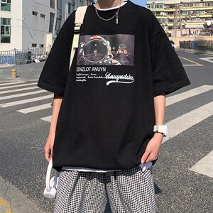 印花短袖T恤男夏季潮牌潮流ins宽松情侣上衣服新款半袖TX172-p25图片