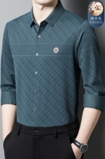 DN7230男式服装新款无痕羊毛衬衫男长袖翻领休闲四季可穿衬衣P102，男装衬衫，电商B360