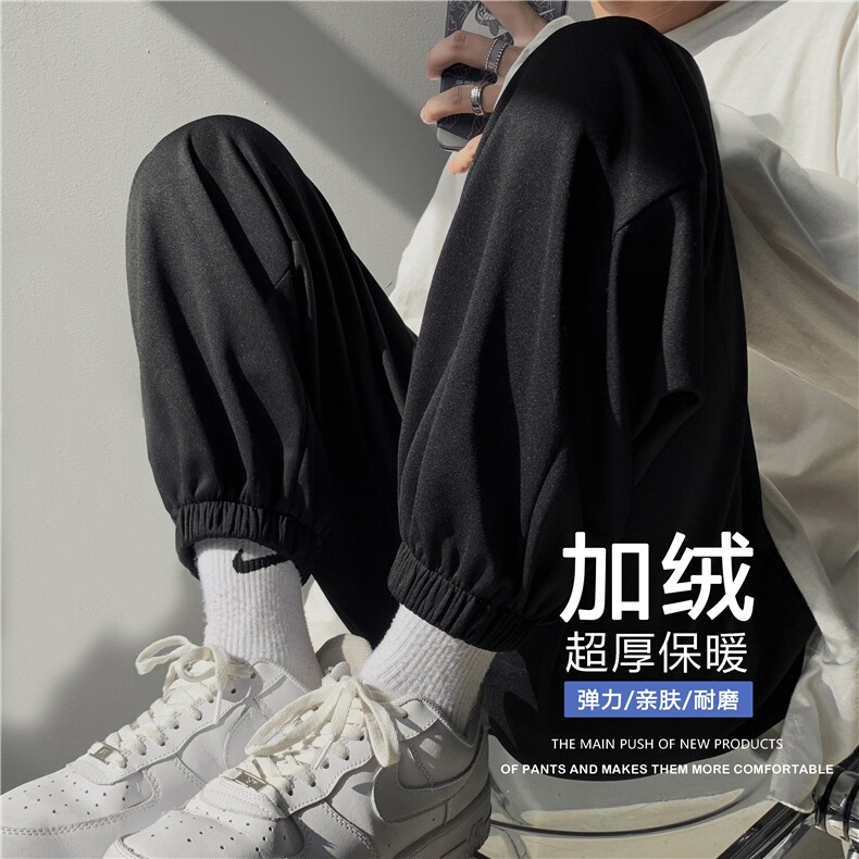 2023秋冬舒适百搭休闲加绒加厚卫裤WK602-1特批22-加绒特批30图片