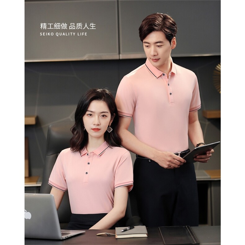 精梳棉男女同款polo衫2024年夏季百搭纯色,女装T恤,鲁菏羊绒