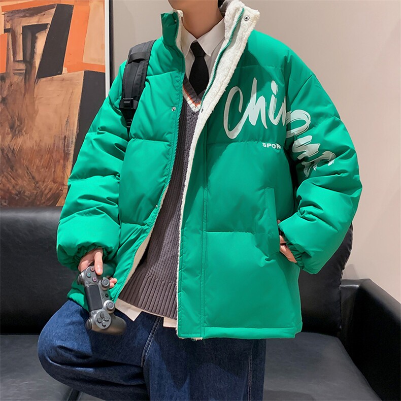 两面穿新款加绒棉衣男女棉服面包服情侣棉袄外套3325-P80控118,男装棉衣,星座207
