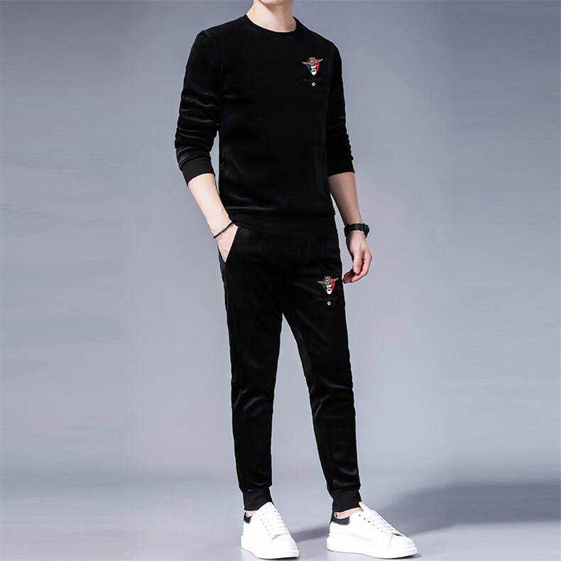 SA8350-2钱塘2020-2中青年男士冬季厚款时尚休闲百搭卫衣P147,男装休闲套装,钱塘207-2