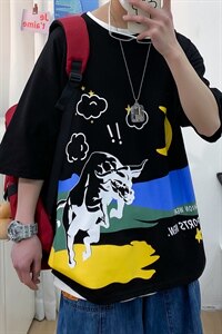 夏季短袖t恤男潮流港风打底衫t恤A210-A8316-P30 48图片