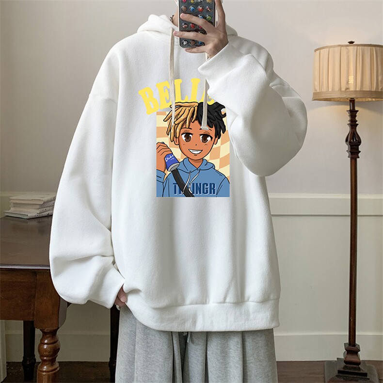 连帽卫衣男大码运动服帽衫外套WY2271-P35加绒款-P40,男装卫衣,电商A040